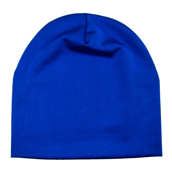 Beanie caps made of a lightweight 95% polyester/5% spandex blend that... from ASI 90160 Suntex Industries