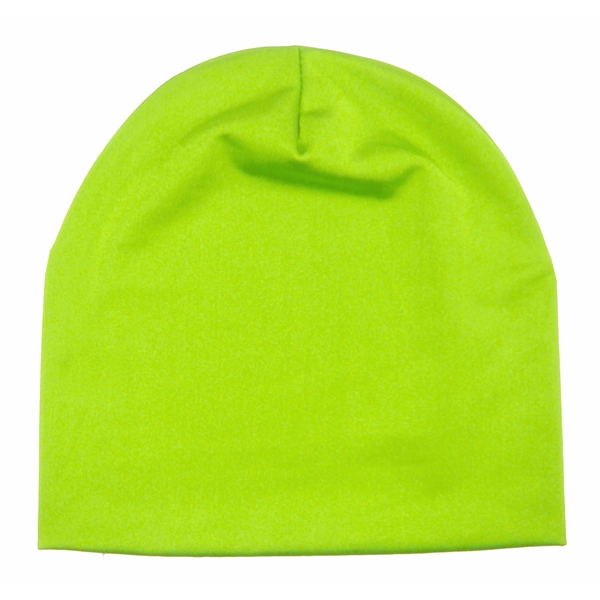 Beanie caps made of a lightweight 95% polyester/5% spandex blend that... from ASI 90160 Suntex Industries