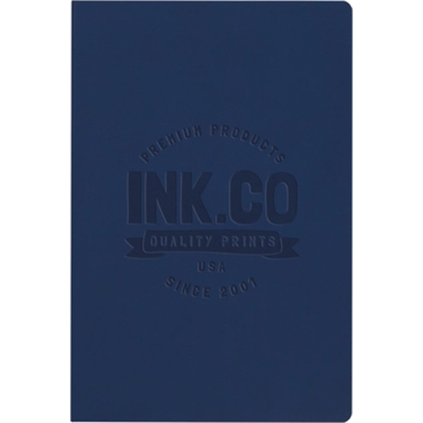 6.5 x 9.5 SoftPedova journal with deboss & Full-Color Tip-In page,... from ASI 91340 Journalbooks/Timeplanner Calendars