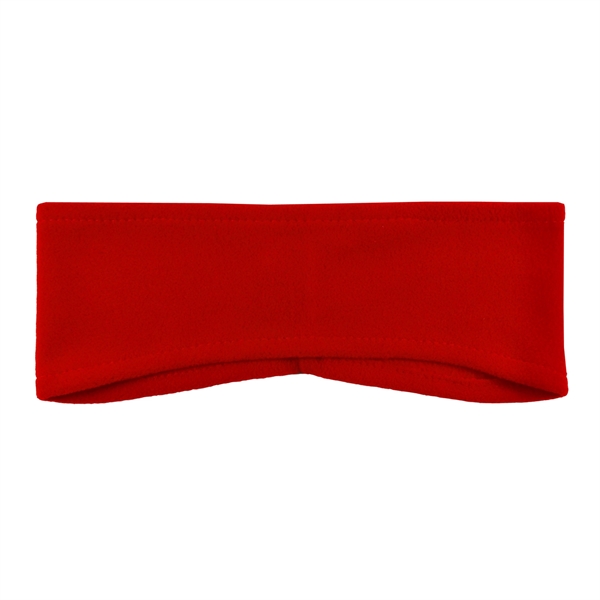 Lightweight 100% polyester fleece headband measuring 3" x 10" laying flat.... from ASI 90160 Suntex Industries