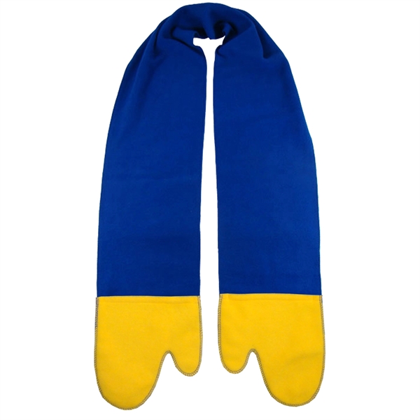 9.1 oz., 100% polyester fleece mitten scarf with 8" pockets and... from ASI 90160 Suntex Industries