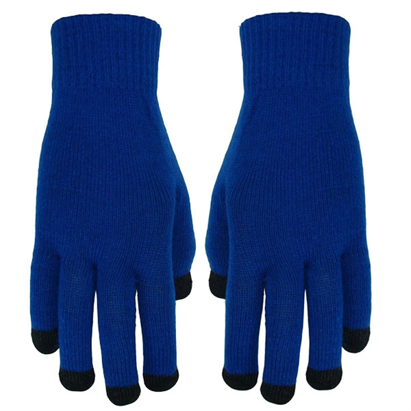 100% acrylic knit gloves featuring dot gripper on palms and conducting... from ASI 90160 Suntex Industries