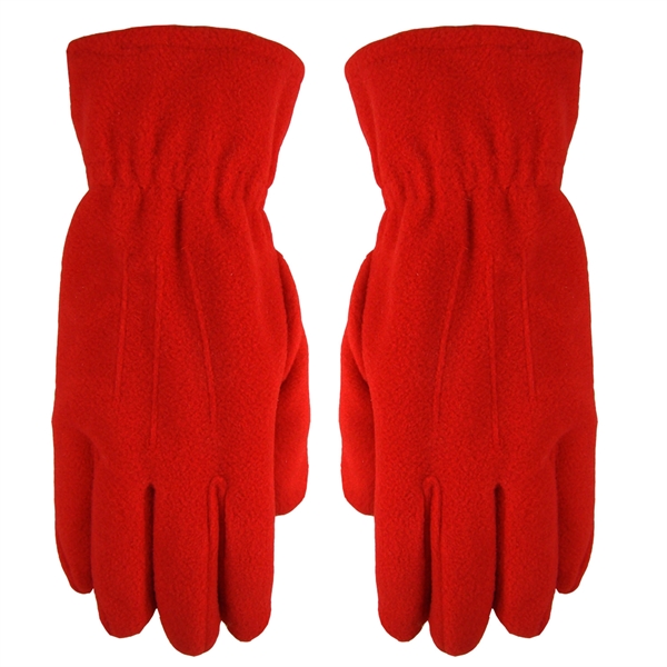 100% polyester fleece gloves with an elastic band at the wrist... from ASI 90160 Suntex Industries