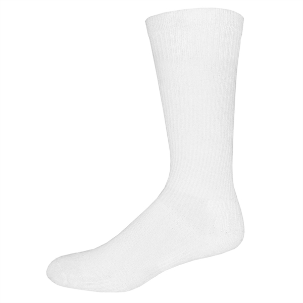 Men's compression socks made of polyester, nylon, and spandex for shoe... from ASI 90160 Suntex Industries
