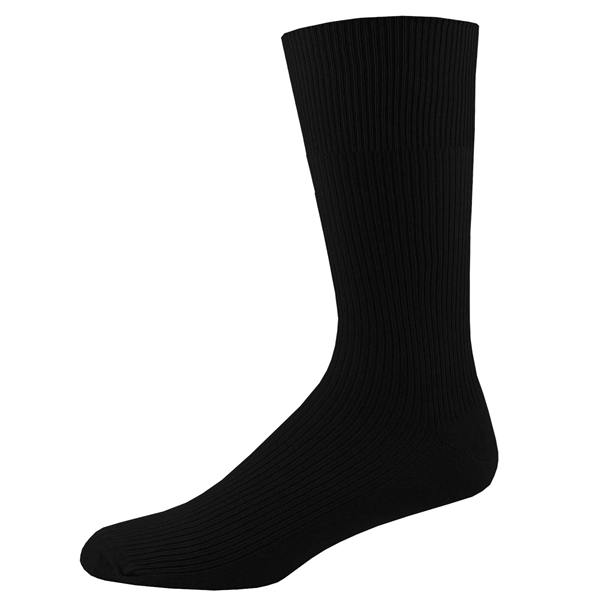 Non-binding relaxed fit crew dress socks with a smooth toe, ideal... from ASI 90160 Suntex Industries