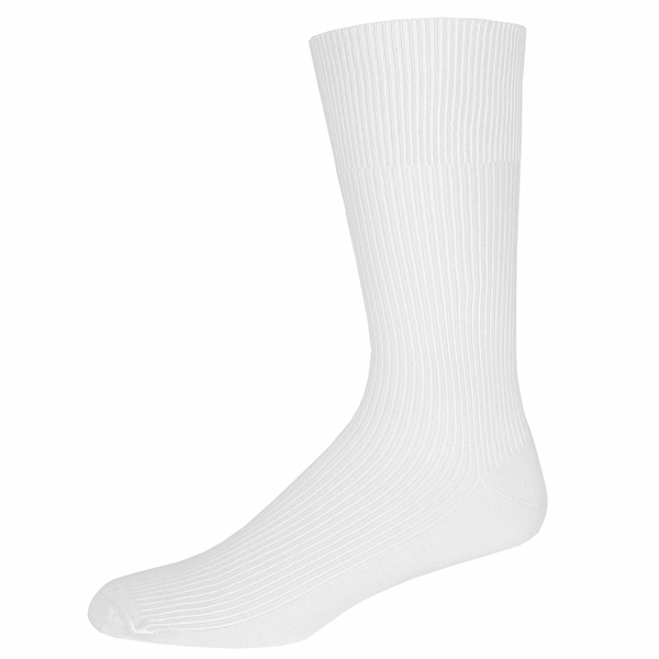 Non-binding relaxed fit crew dress socks with a smooth toe, ideal... from ASI 90160 Suntex Industries