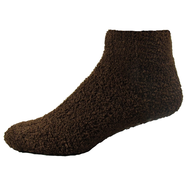 100% acrylic fuzzy feet slipper socks with grip dot pattern on... from ASI 90160 Suntex Industries