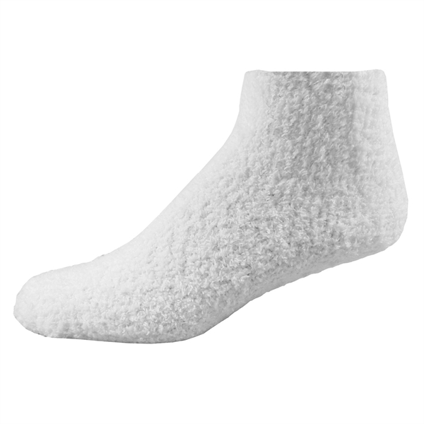 100% acrylic fuzzy feet slipper socks with grip dot pattern on... from ASI 90160 Suntex Industries