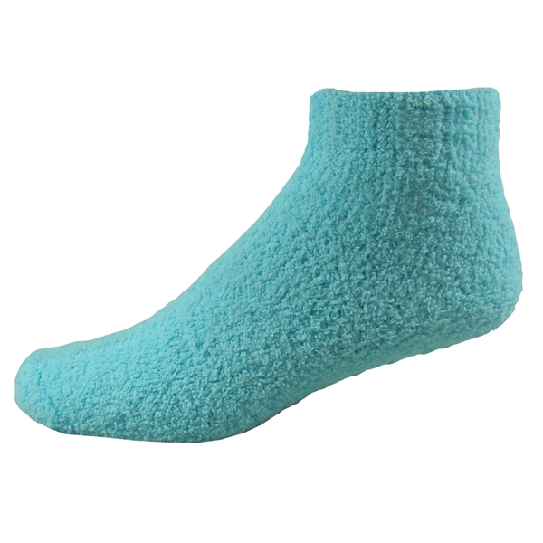 100% acrylic fuzzy feet slipper socks with grip dot pattern on... from ASI 90160 Suntex Industries