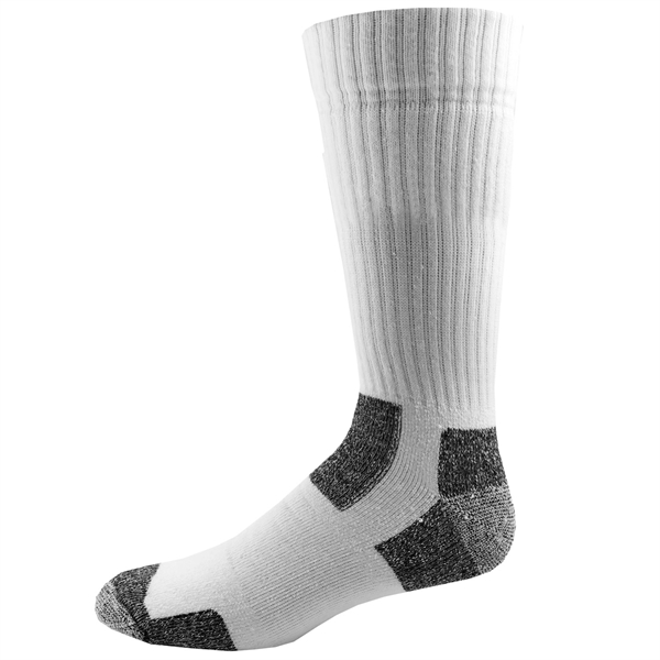 Steel toe boot socks with full cushion foot and leg, moisture... from ASI 90160 Suntex Industries