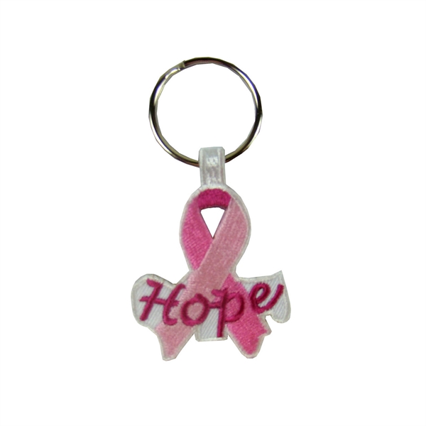 Pink ribbon kit with 20 embroidered peel & stick appliques, luggage... from ASI 90160 Suntex Industries