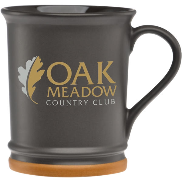 15 oz. ceramic mug with unique flared lip and light brown... from ASI 71920 Moderne Glass Company Inc / Glass America®