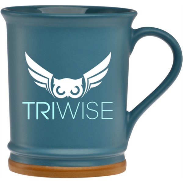 15 oz. ceramic mug with unique flared lip and light brown... from ASI 71920 Moderne Glass Company Inc / Glass America®