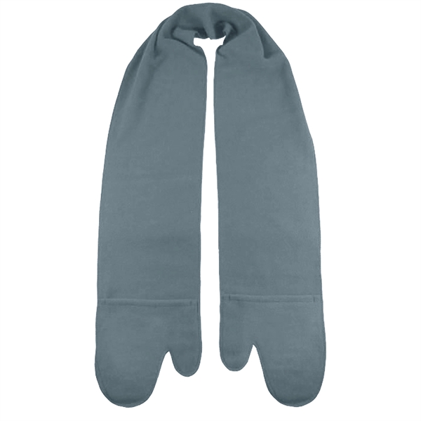 9.1 oz., 100% polyester fleece mitten scarf with 8" pockets and... from ASI 90160 Suntex Industries