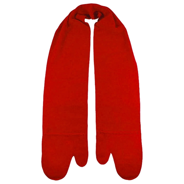 9.1 oz., 100% polyester fleece mitten scarf with 8" pockets and... from ASI 90160 Suntex Industries