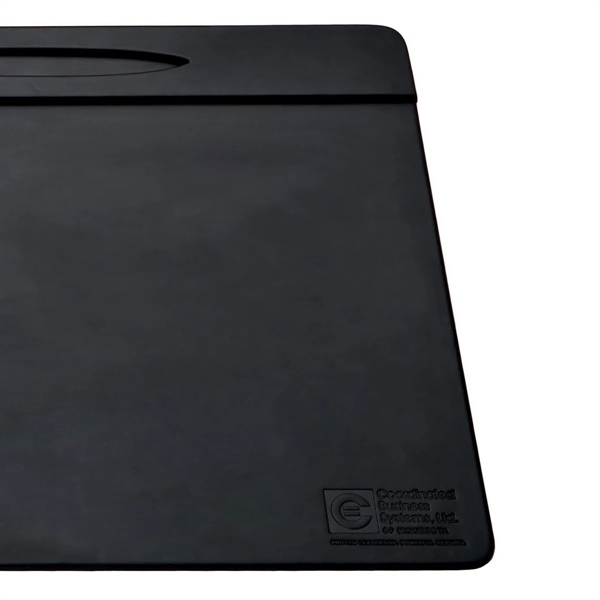 Black leatherette conference pad measuring 17" x 14" with a pen... from ASI 48125 Dacasso / DaCasso