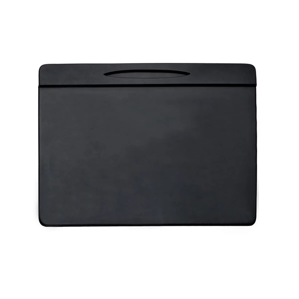 Black leatherette conference pad measuring 17" x 14" with a pen... from ASI 48125 Dacasso / DaCasso