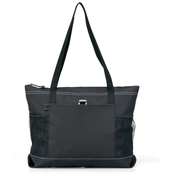 Zippered tote bag with mesh pockets and 29.5" shoulder straps.... from ASI 56070 Gemline / Gemline®