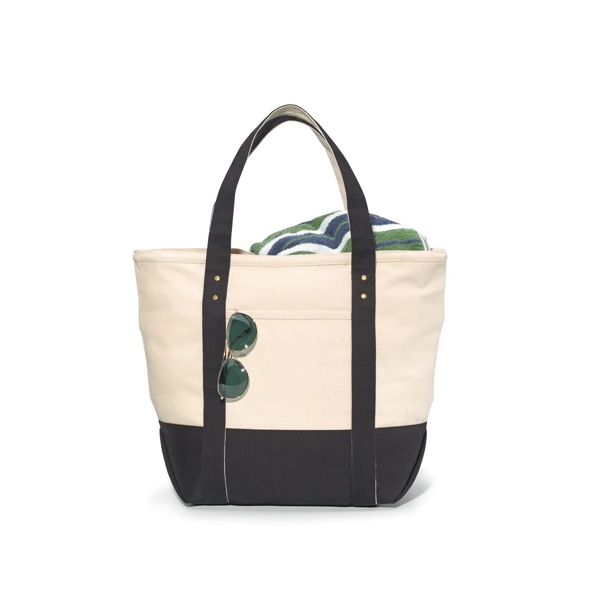 Cotton canvas tote bag with 23" shoulder straps, reinforced web handles,... from ASI 56070 Gemline / Gemline®