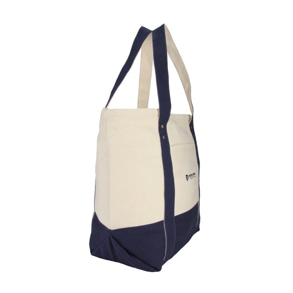 Cotton canvas tote bag with 23" shoulder straps, reinforced web handles,... from ASI 56070 Gemline / Gemline®