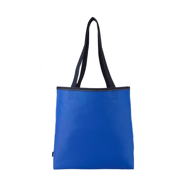 Polyester tote bag with pen loop, 3.5" shoulder straps and contrast... from ASI 56070 Gemline / Gemline®