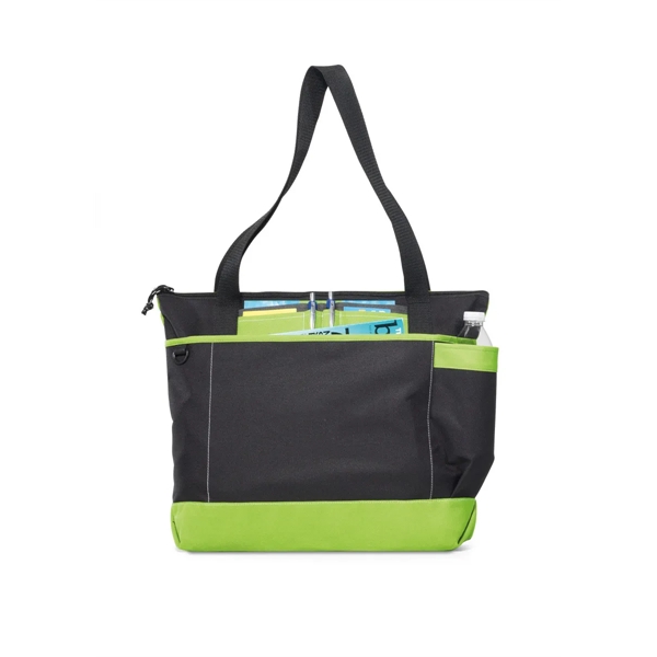 Business tote bag with front pocket sized to fit a tablet... from ASI 56070 Gemline / Gemline®