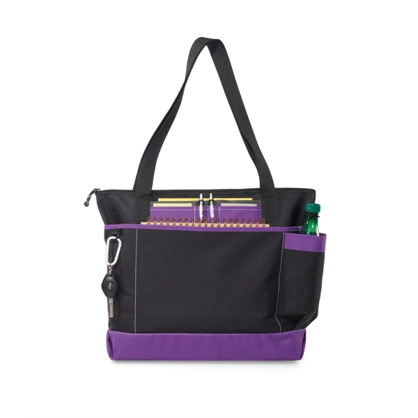 Business tote bag with front pocket sized to fit a tablet... from ASI 56070 Gemline / Gemline®