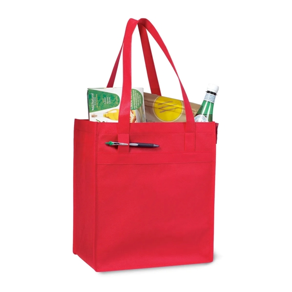 Non woven deluxe grocery shopper with 24" shoulder straps.... from ASI 56070 Gemline / Gemline®