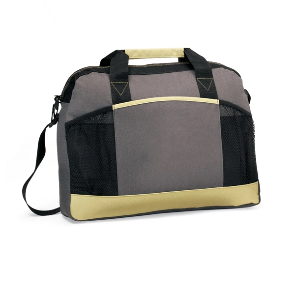 Polyester portfolio with adjustable shoulder strap and ID window on back.... from ASI 56070 Gemline / Gemline®