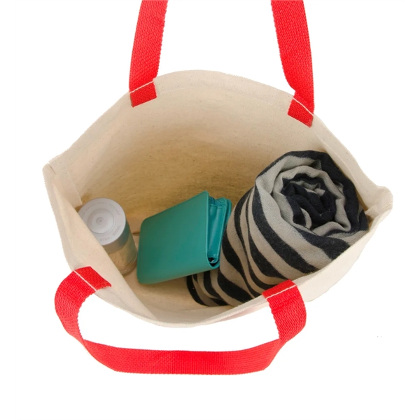 Cotton canvas tote with colored handles.... from ASI 56070 Gemline / Gemline®
