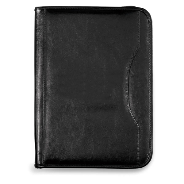 Smooth, vegan leather padfolio with curved exterior pocket.... from ASI 56070 Gemline / Gemline®