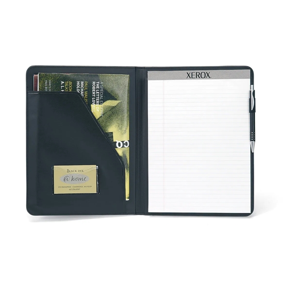 Vegan leather writing pad with clear ID pocket.... from ASI 56070 Gemline / Gemline®