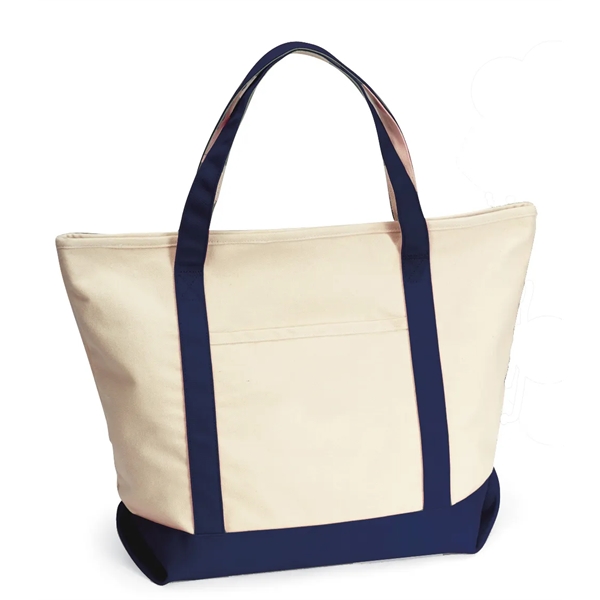 Boat bag with large zippered gusset top and front pocket.... from ASI 56070 Gemline / Gemline®