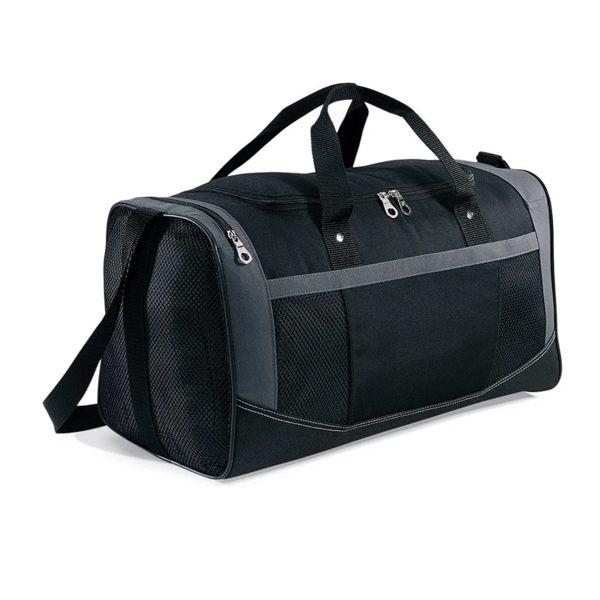 Polyester sport bag with side and front mesh pockets.... from ASI 56070 Gemline / Gemline®