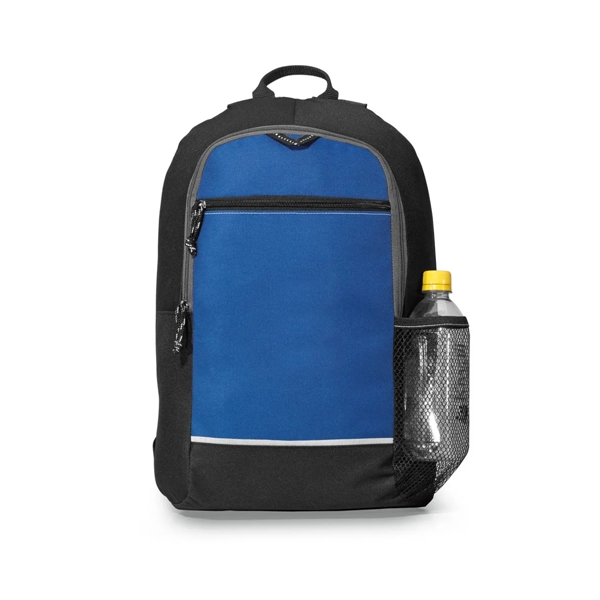 600D polyester backpack with front zippered pocket.... from ASI 56070 Gemline / Gemline®