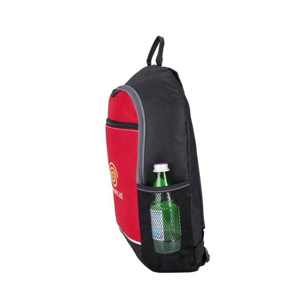 600D polyester backpack with front zippered pocket.... from ASI 56070 Gemline / Gemline®