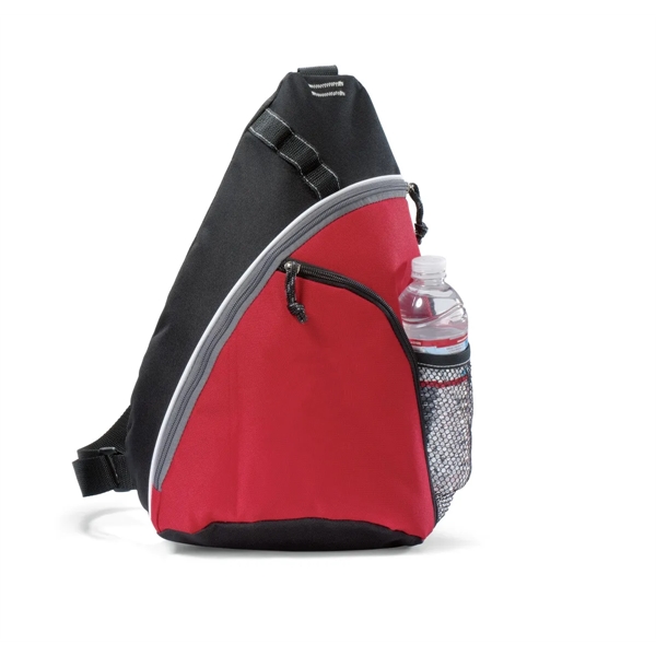 Sling bag made of 600 denier polyester with two zippered compartments,... from ASI 56070 Gemline / Gemline®
