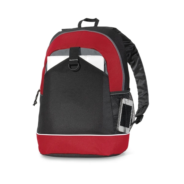 Polyester backpack with top grab handle and side mesh water bottle... from ASI 56070 Gemline / Gemline®