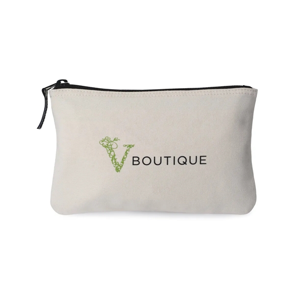 Cotton pouch with top zippered closure and interior pocket divider.... from ASI 56070 Gemline / Gemline®