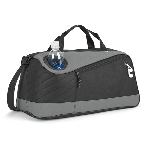 Bag with top zippered opening, insulated water bottle compartment, front zip... from ASI 56070 Gemline / Gemline®