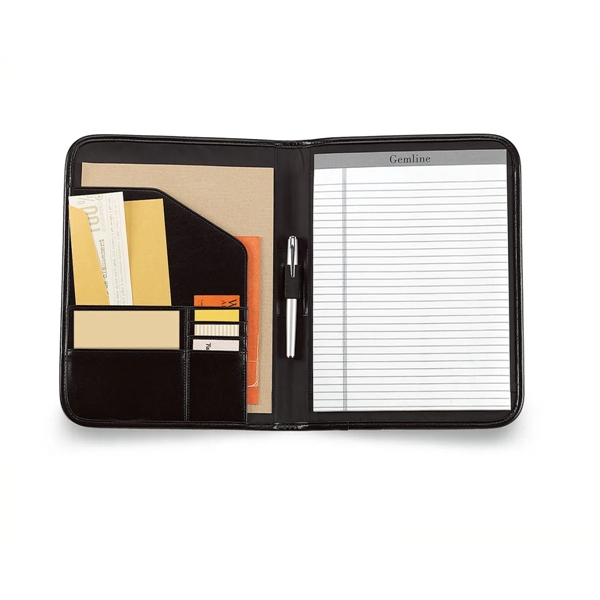 Leather writing pad with multi-function organizer.... from ASI 56070 Gemline / Gemline®
