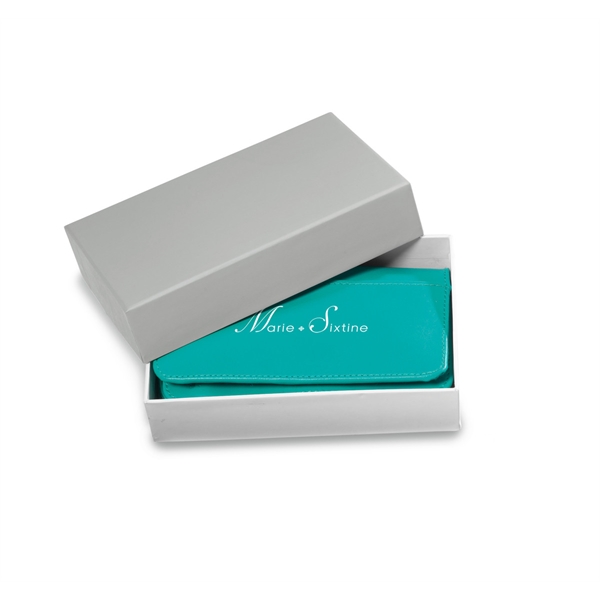 Simulated leather wristlet wallet with front pocket.... from ASI 56070 Gemline / Gemline®