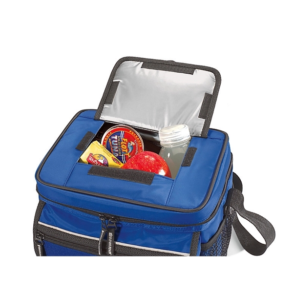 Junior cooler with a 12-can capacity and side mesh pocket.... from ASI 56070 Gemline / Gemline®