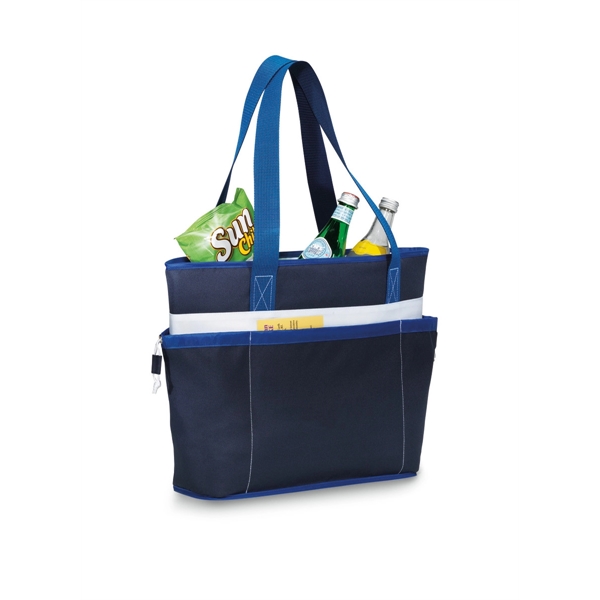 Polyester insulated tote with 32" shoulder straps, 30 can capacity and... from ASI 56070 Gemline / Gemline®