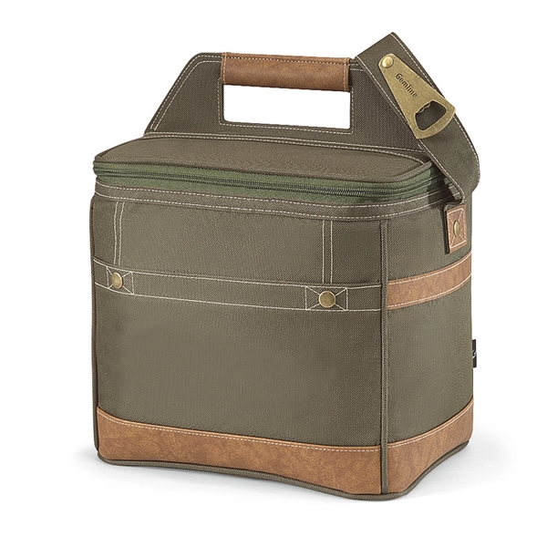 12-bottle/18-can polyester cooler with collapsible removable 12-bottle divider.... from ASI 56070 Gemline / Gemline®