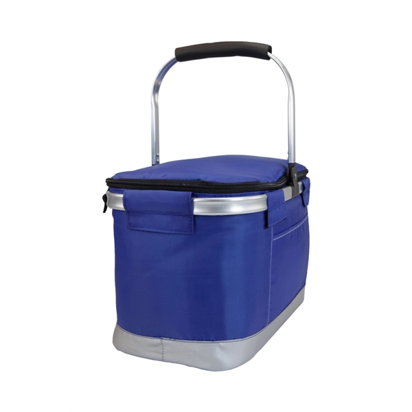 30-can polyester collapsible cooler basket with aluminum frame and handle.... from ASI 56070 Gemline / Gemline®