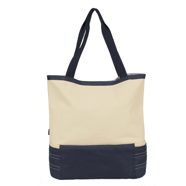 Cotton insulated tote with 10 can capacity, PEVA heat-sealed lining and... from ASI 56070 Gemline / Gemline®