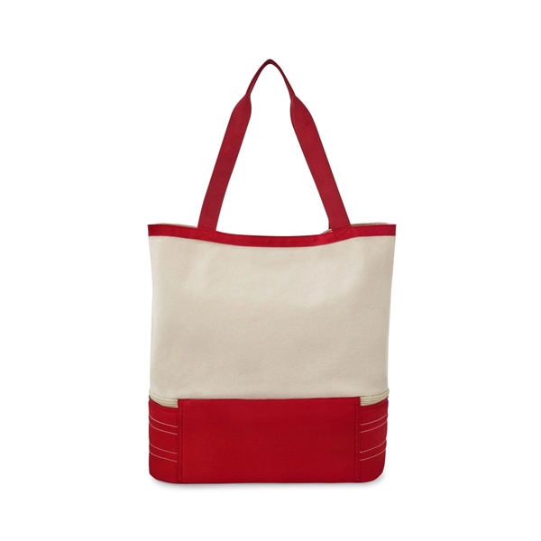 Cotton insulated tote with 10 can capacity, PEVA heat-sealed lining and... from ASI 56070 Gemline / Gemline®