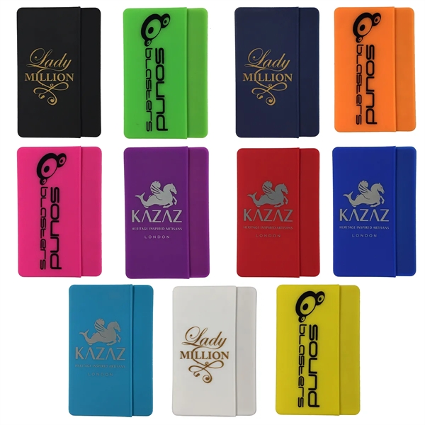 2.125" x 3.5" silicone phone wallet with 3M adhesive.... from ASI 90807 Tekweld