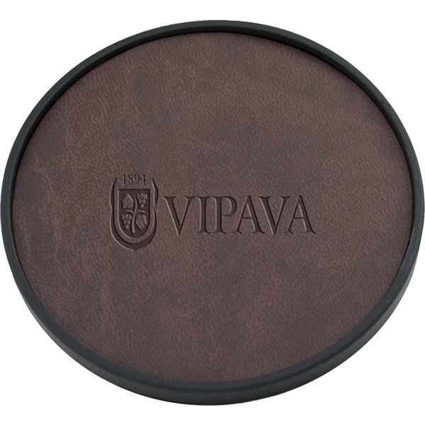 3 3/4" drink coaster made of polyurethane.... from ASI 71920 Moderne Glass Company Inc / MB Works Premium Line